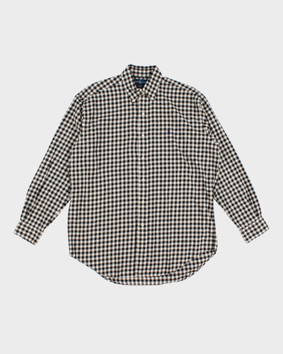 Black and White Checked Ralph Lauren Shirt - M
