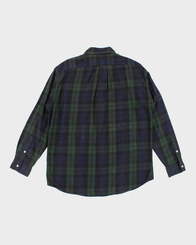Green and Navy Check Ralph Lauren Shirt - L