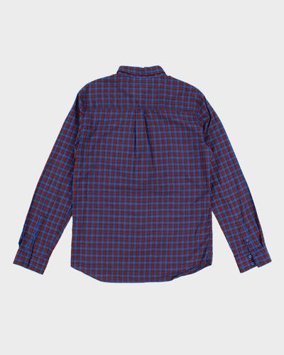 Blue and Red Check Vans Shirt - L