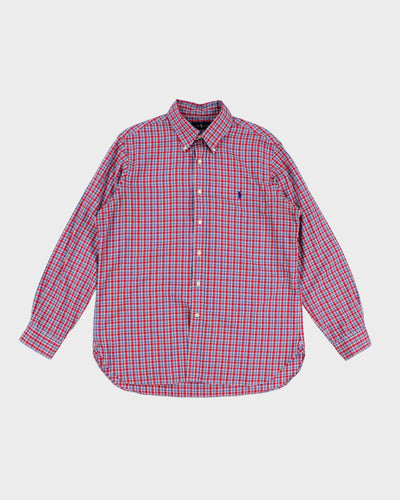 Red Check Ralph Lauren Shirt - S