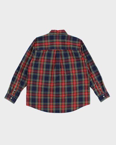 Chaps by Ralph Lauren Red/Navy/Green Check Shirt - L