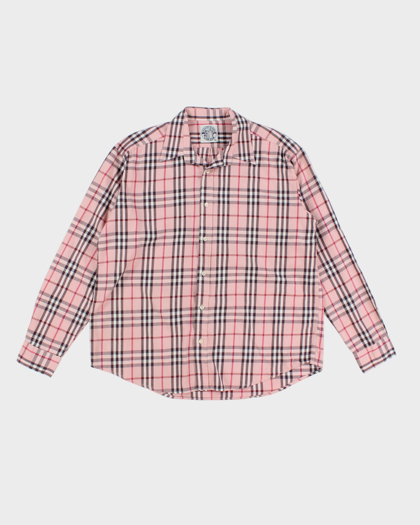 Salty Dog London Oversized Check Pink Shirt - XL
