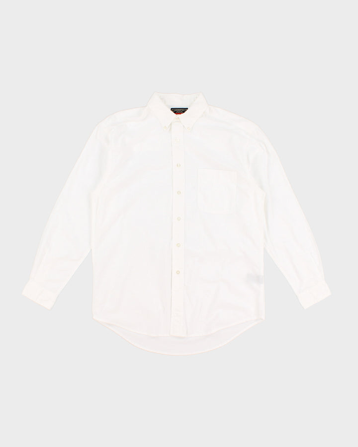 Vintage 90s Wrangler Hero White Shirt - M