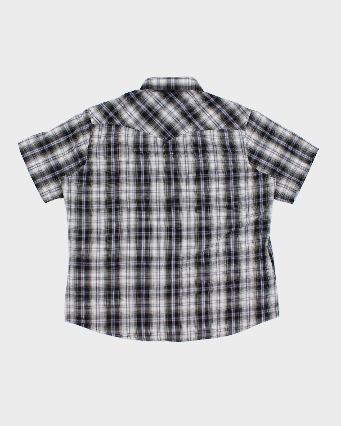 Wrangler Checked Blue Western Shirt - XL