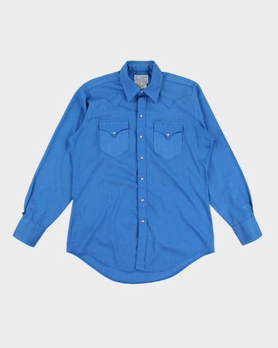 Vintage Ranch Blue Shirt - L