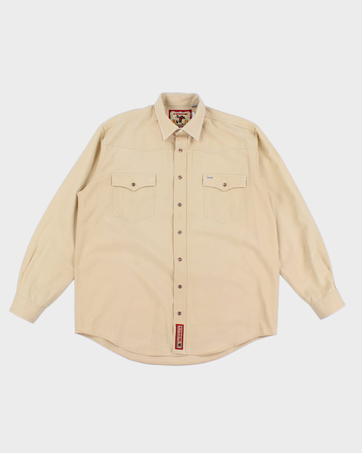 Vintage Western Mid-Weight Cream Shirt - L
