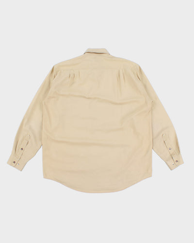 Vintage Western Mid-Weight Cream Shirt - L