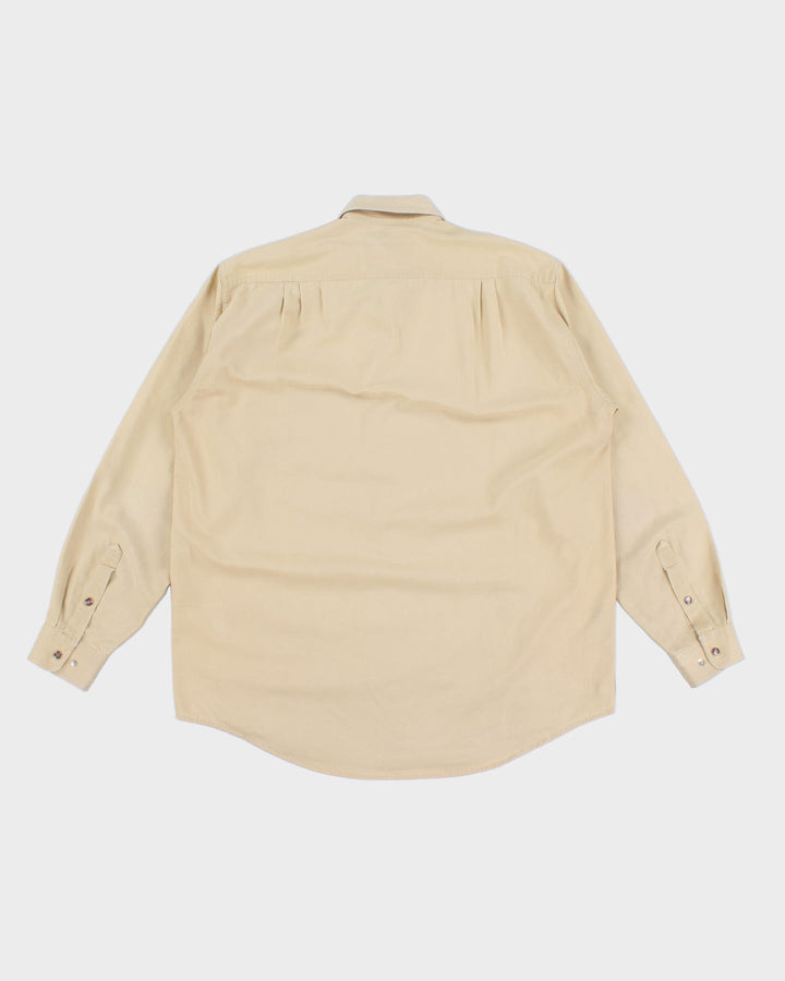 Vintage Western Mid-Weight Cream Shirt - L