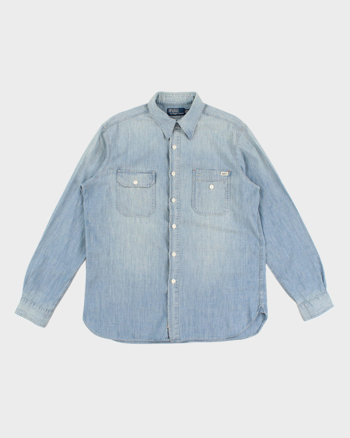 Classic 80's Denim Ralph Lauren Shirt - L