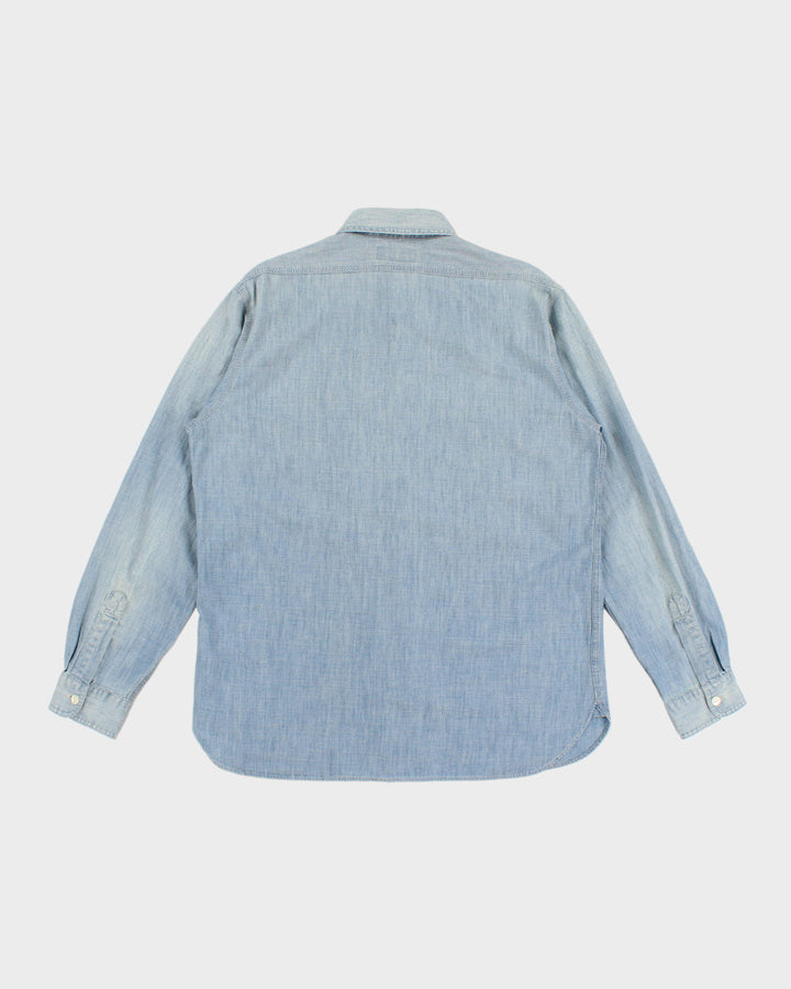 Classic 80's Denim Ralph Lauren Shirt - L