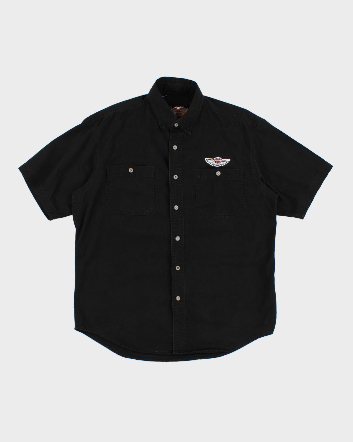 Vintage Black Harley Shirt - L