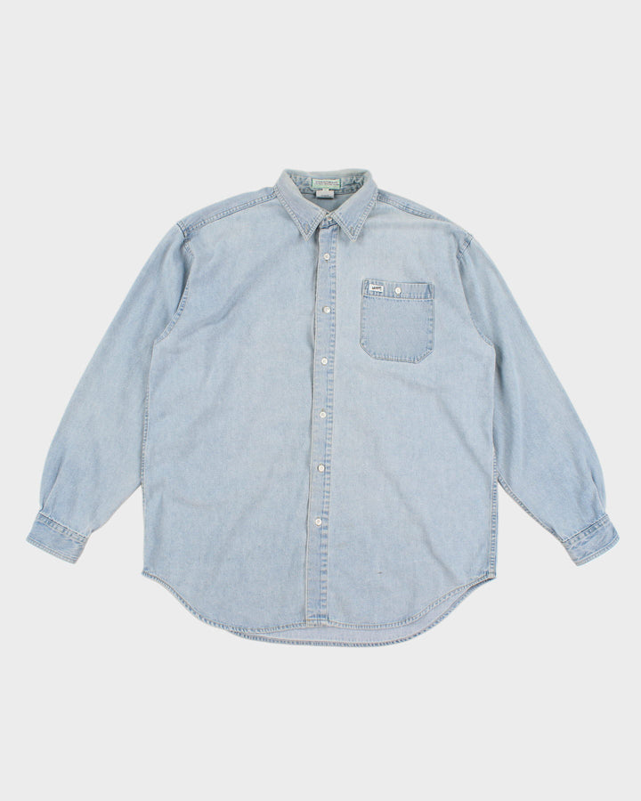 90's Blue Denim Levi's Shirt - XL