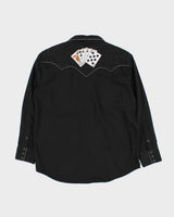 Vintage 90s Panhandle Slim Oversized Embroidered Western Shirt - L
