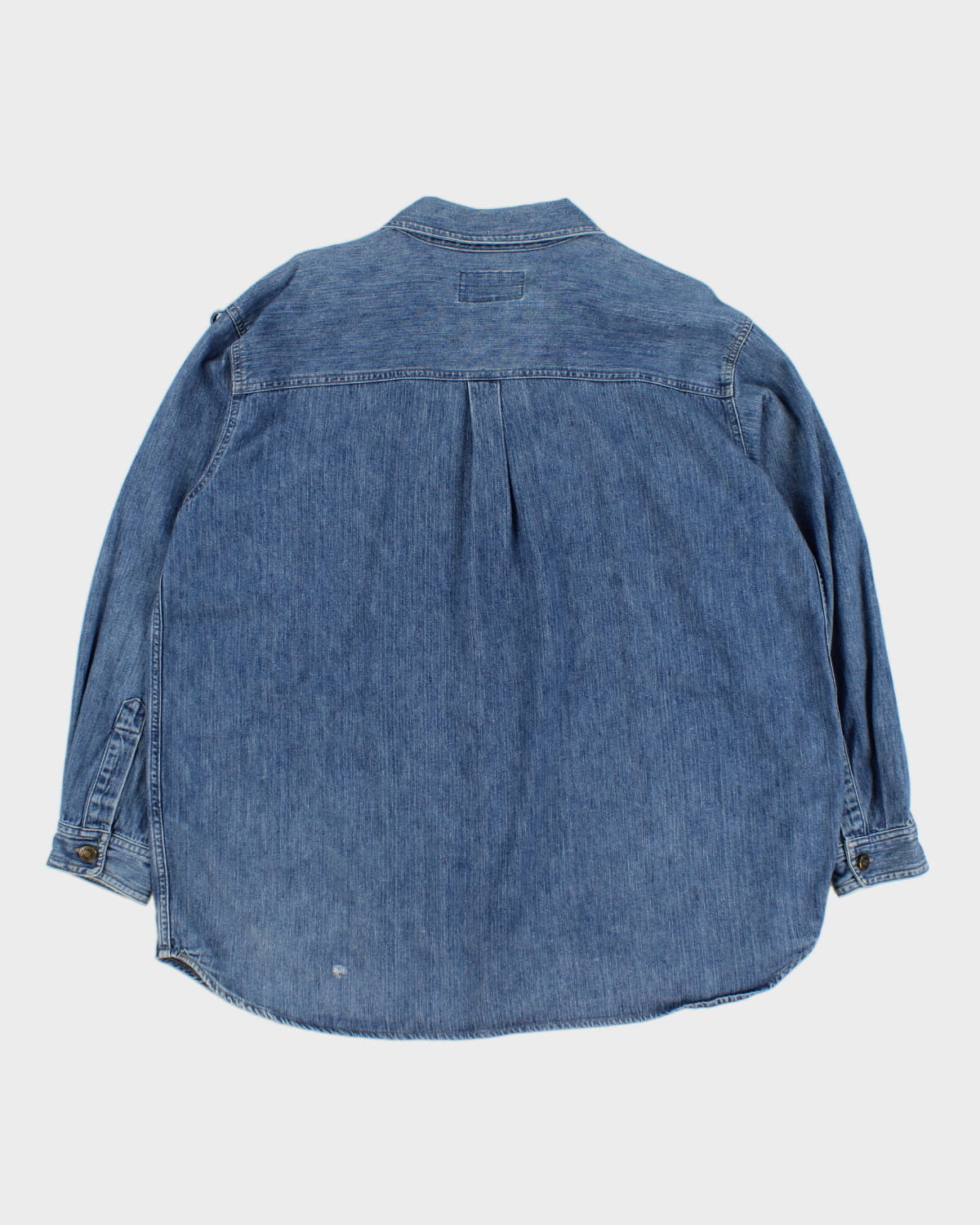 Vintage 90s Cotton Ginny Denim Zip-Up Shirt - XL