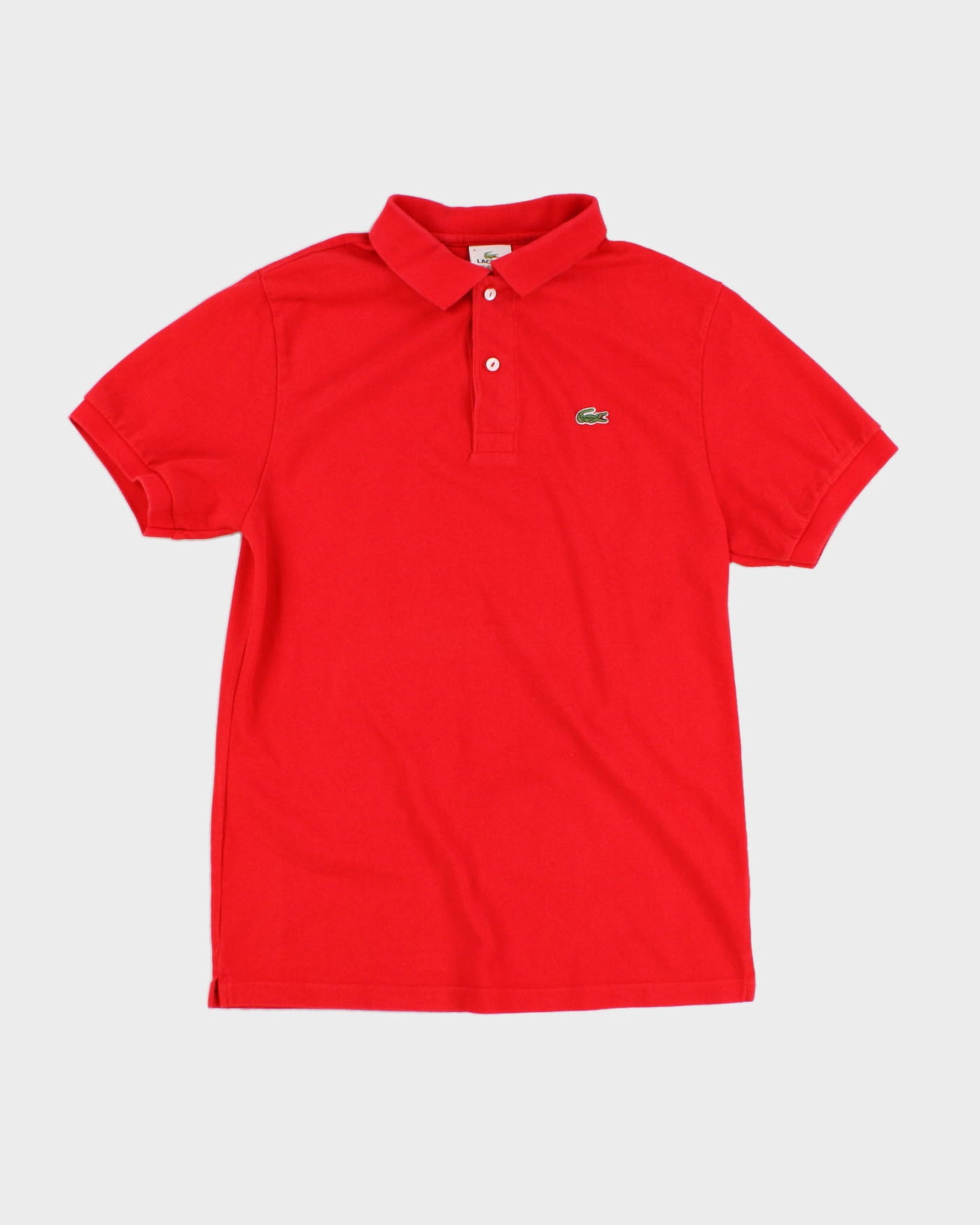 2000's Red Lacoste Polo Shirt - S