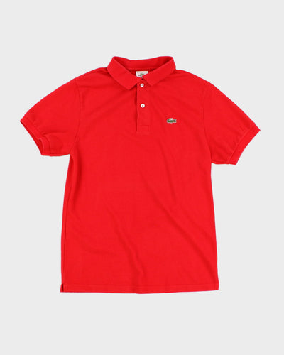 2000's Red Lacoste Polo Shirt - S