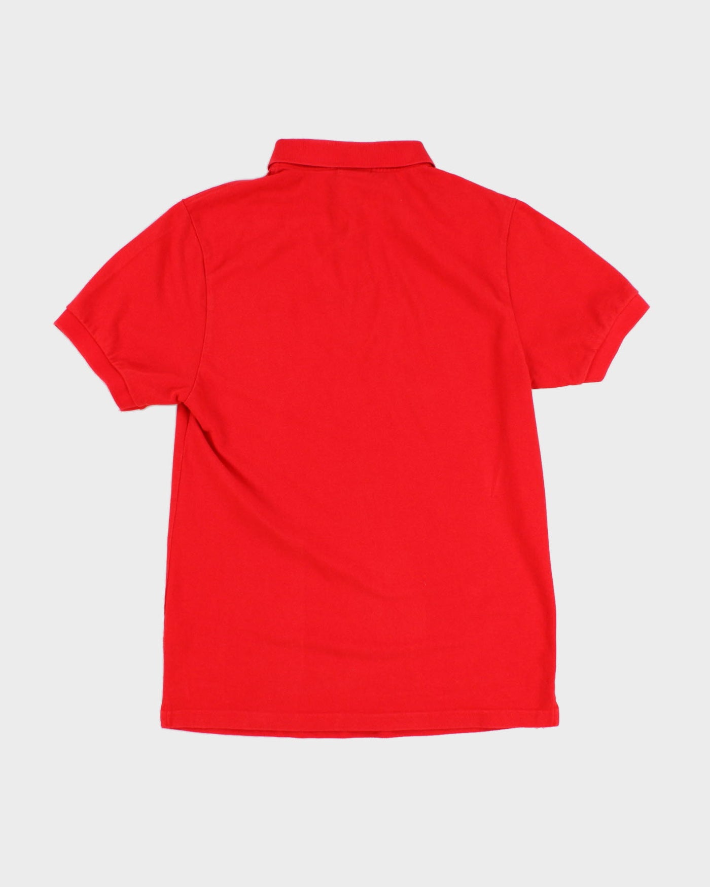 2000's Red Lacoste Polo Shirt - S