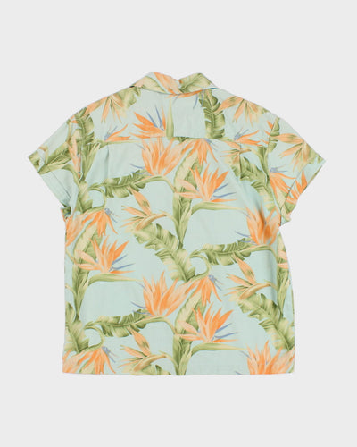 Vintage Jamaica Jaxx Floral Silk Hawaiian Shirt - S