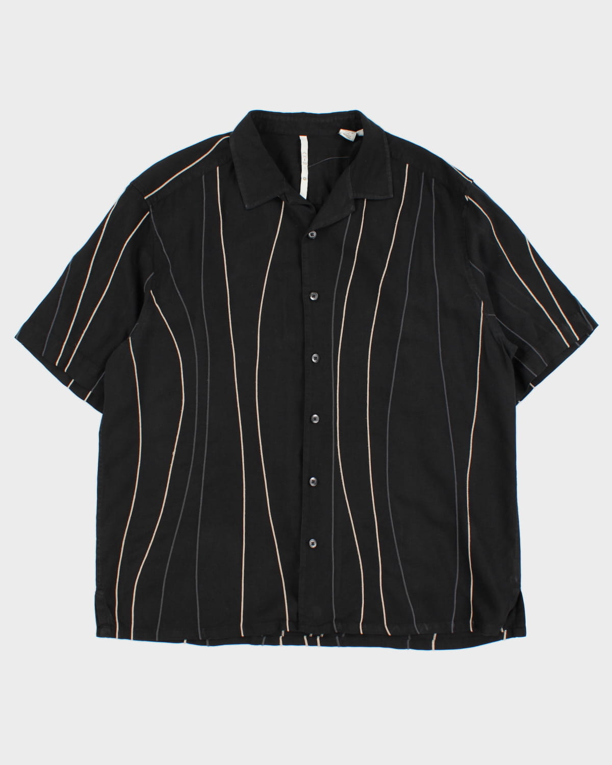 Vintage Axis Embroidered Silk Shirt - XL