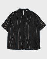 Vintage Axis Embroidered Silk Shirt - XL