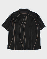Vintage Axis Embroidered Silk Shirt - XL