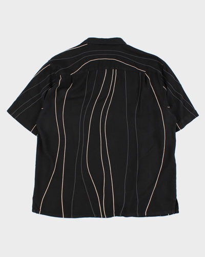 Vintage Axis Embroidered Silk Shirt - XL