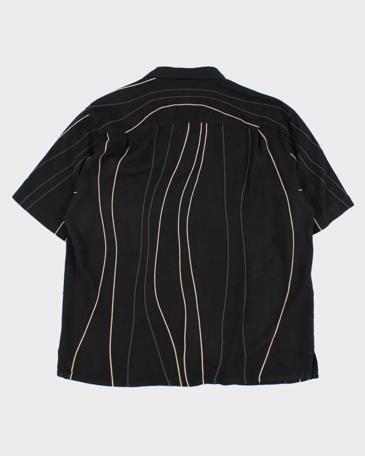 Vintage Axis Embroidered Silk Shirt - XL