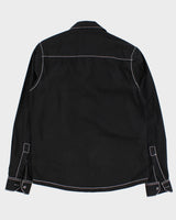 True Religion White Stitching Detailed Black Shirt - L