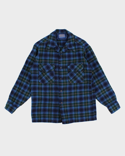 Vintage 60s Pendleton Flannel Wool Shirt - M