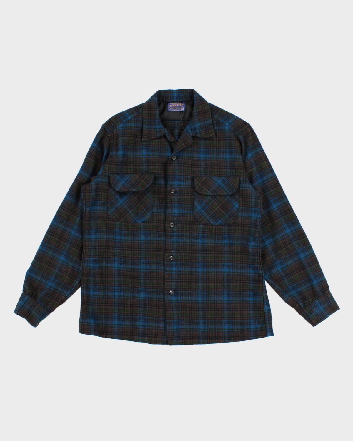 Vintage 60s Pendleton Flannel Wool Shirt - M