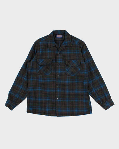 Vintage 60s Pendleton Flannel Wool Shirt - M