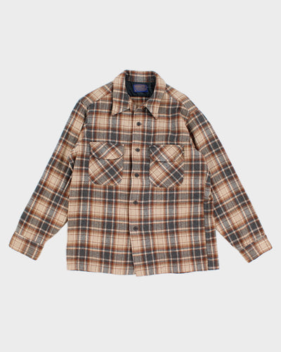 Vintage 60s Pendleton Flannel Wool Shirt - L