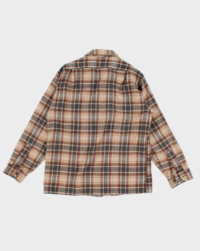 Vintage 60s Pendleton Flannel Wool Shirt - L