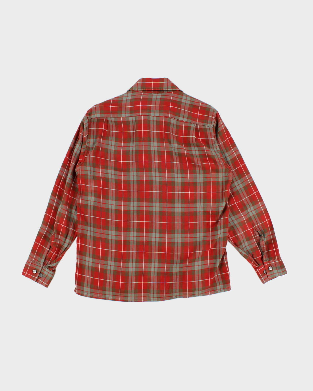 Vintage 60s Red Check Shirt - M