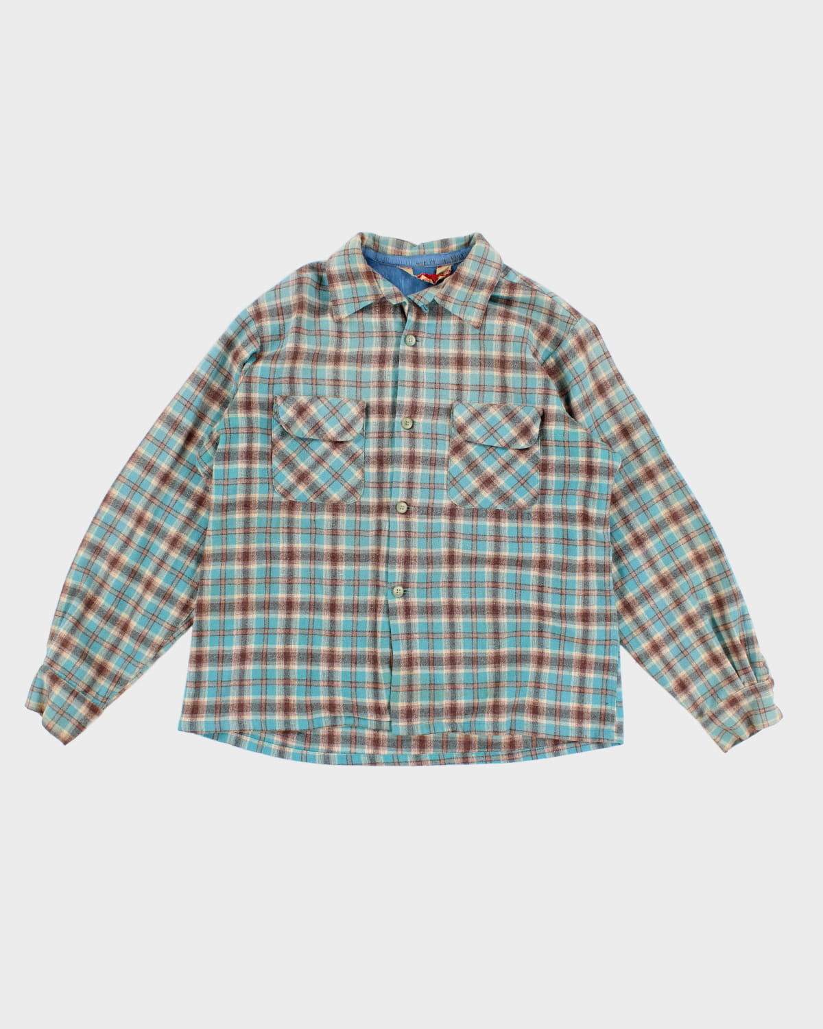 Vintage 50s Flannel Shirt - M