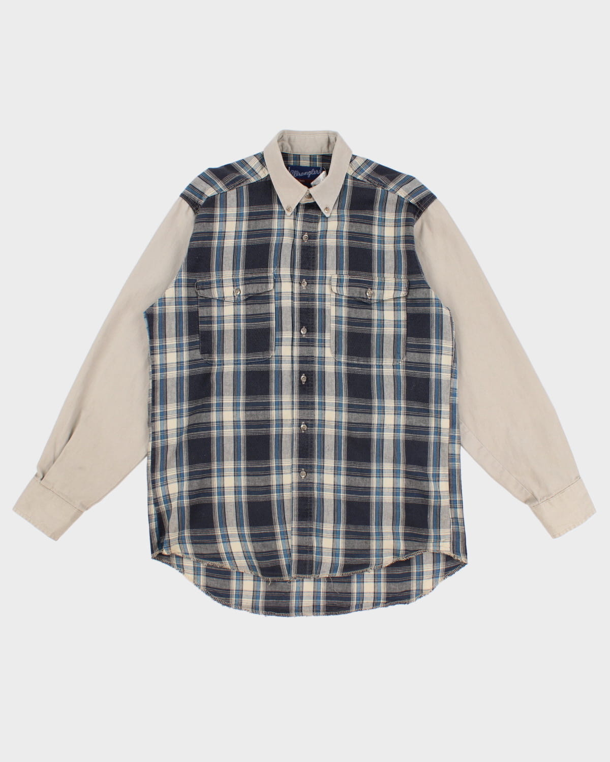 Vintage 90s Wrangler X-Long Tails Flannel Shirt - L