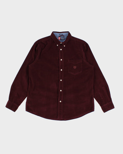Chaps Red Corduroy Shirt - L