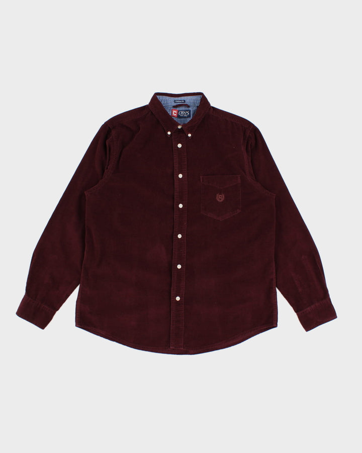 Chaps Red Corduroy Shirt - L