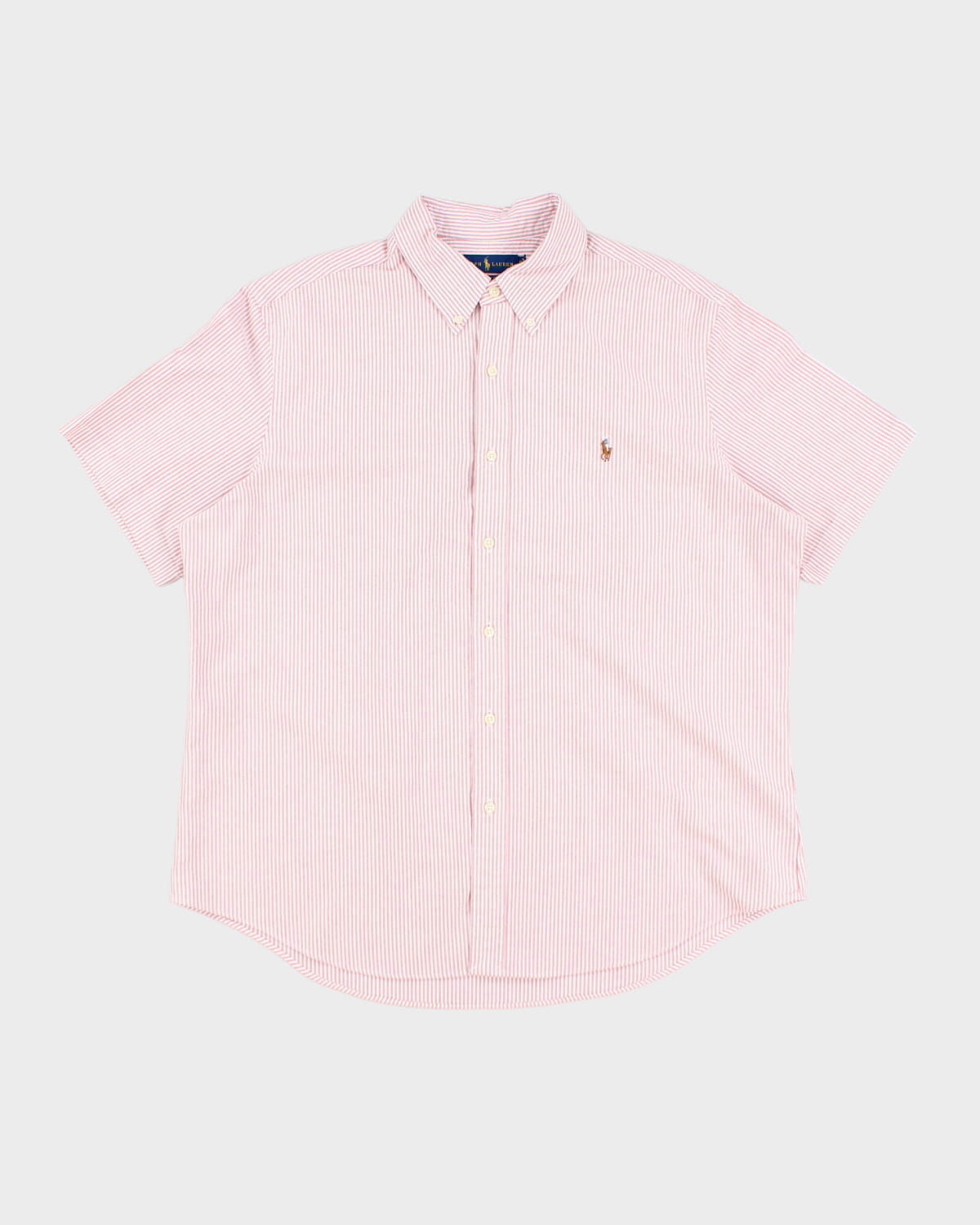 00s Ralph Lauren Striped Short Sleeve Shirt - XL