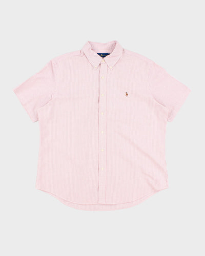 00s Ralph Lauren Striped Short Sleeve Shirt - XL