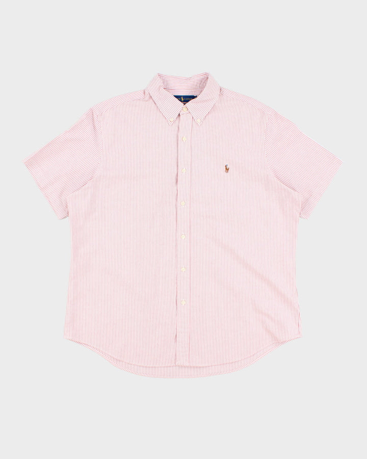 00s Ralph Lauren Striped Short Sleeve Shirt - XL