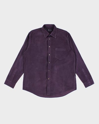 Aquascutum Purple Corduroy Shirt - XL