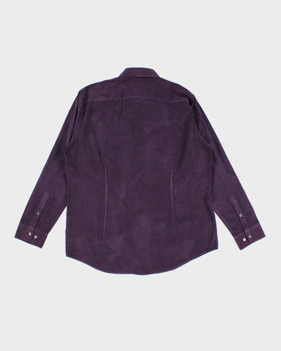 Aquascutum Purple Corduroy Shirt - XL