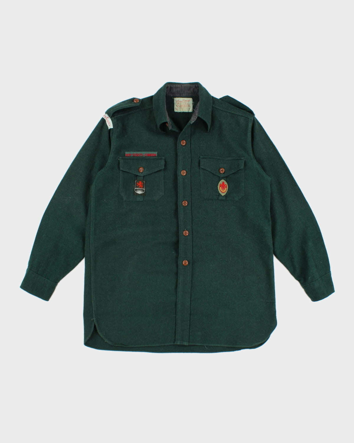 Vintage Boy Scouts Of Canada Patched Shirt - M