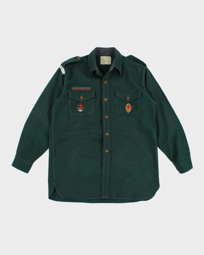 Vintage Boy Scouts Of Canada Patched Shirt - M