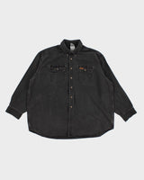 Vintage Carhartt Black Denim Work Shirt - XXL