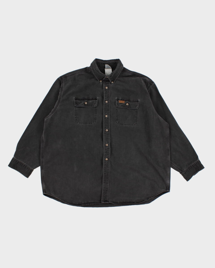 Vintage Carhartt Black Denim Work Shirt - XXL