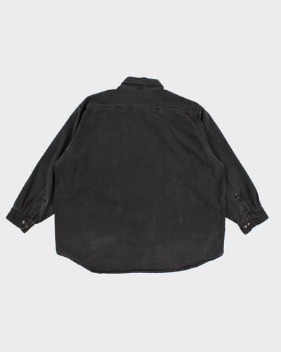 Vintage Carhartt Black Denim Work Shirt - XXL