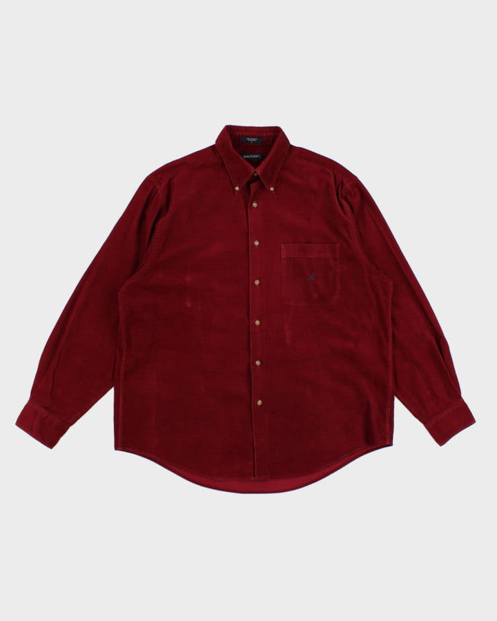 Nautica Red Corduroy Shirt - L