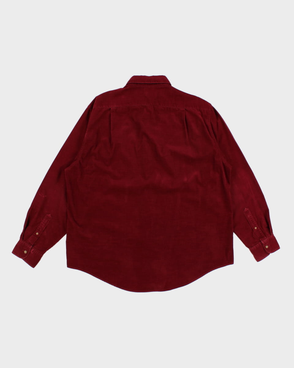 Nautica Red Corduroy Shirt - L